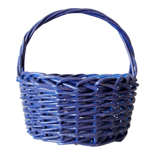 Large Vintage Handle Basket Chairish