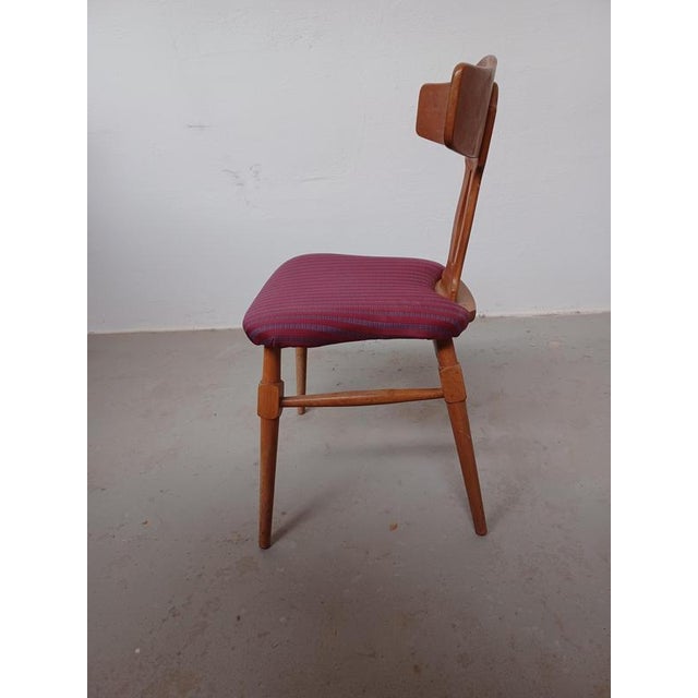 Wood Danish Dining Chairs in Oak by Henning Kjærnulf for Nyrup Moebelfabrik, 1950s, Set of 2 For Sale - Image 7 of 14