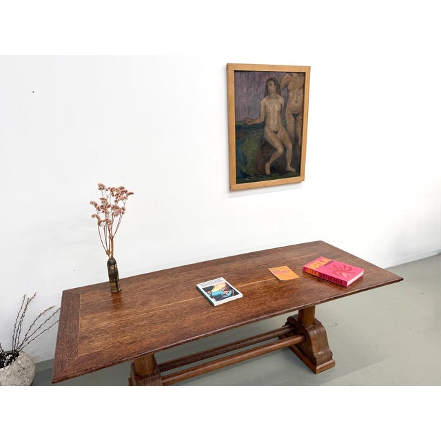 Brutalist Table in Palm Wood, 1950s For Sale - Image 16 of 18