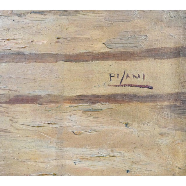 G. Pisani, Scala di Napoli, 1900, Oil on Canvas, Framed For Sale - Image 4 of 8