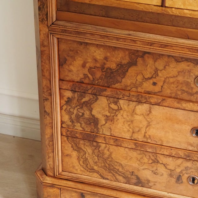 Antique Louis Philippe Biedermeier Secretary For Sale - Image 3 of 18