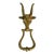 Mid 20th Century Brass Longhorn Cow Doorknocker For Sale