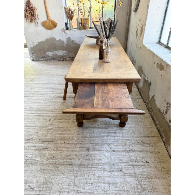 Drapery Farmhouse Table in Oak, 1950s For Sale - Image 16 of 18