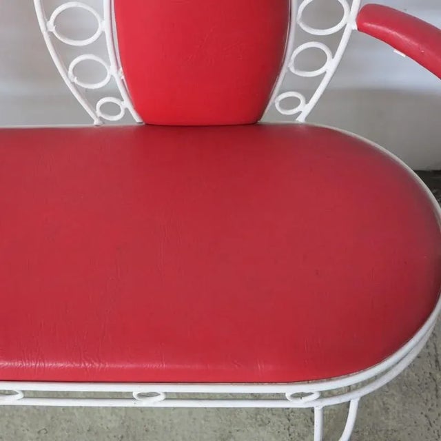 Vintage Metal Bench Set with Two Chairs, Set of 3 For Sale - Image 3 of 18