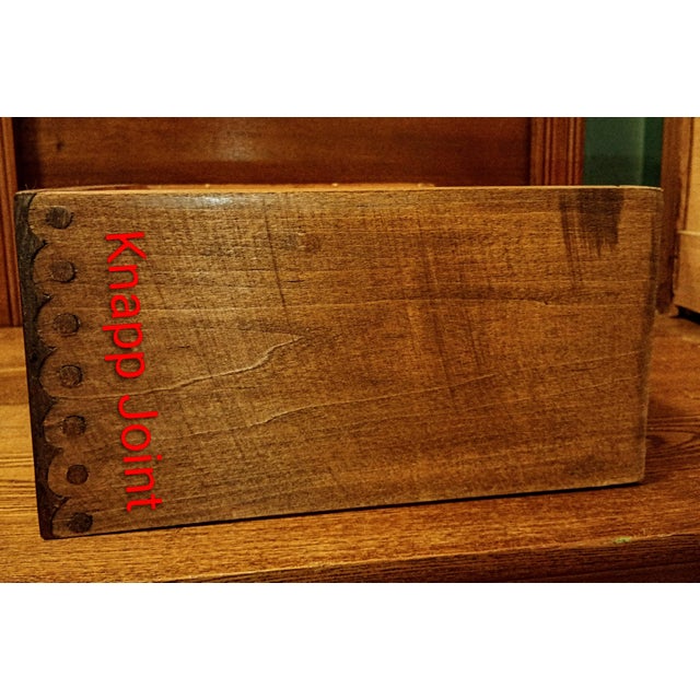 Camel Antique Victorian Tiger Oak Knapp Joint Gentleman’s Dresser (C. 1890s) For Sale - Image 8 of 8