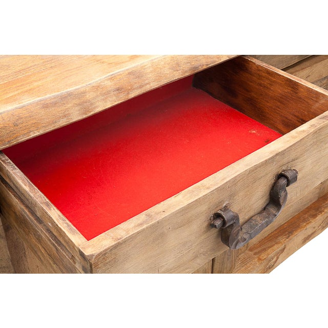 Brutalist Sideboard in Elm, 1960s For Sale - Image 3 of 11