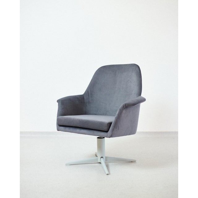 Metal Mid-Century Swivel Chair, 1970s For Sale - Image 7 of 7