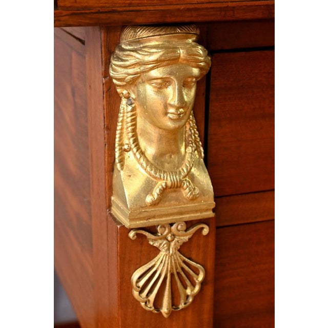 Vintage Middle Desk in Mahogany For Sale - Image 10 of 18