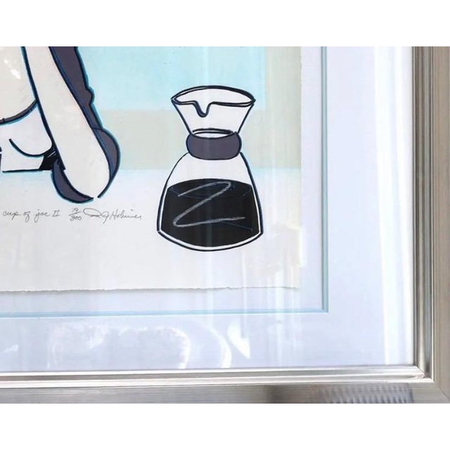 Large R. J. Hohimer Signed Limited Edition Serigraph Cup of Joe II Framed Pop Art For Sale - Image 9 of 11