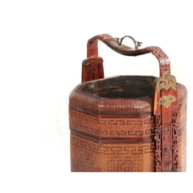 This unusual basket, believed to be late 19-early 20th century, is an ideal size for side table in a living room, library,...
