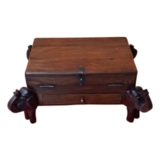 Vintage Indian Secretary Box, 1985 For Sale