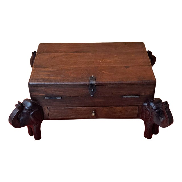 Vintage Indian Secretary Box, 1985 For Sale