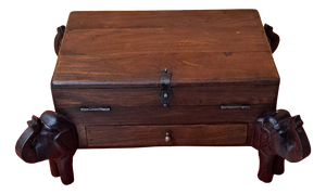Vintage Indian Secretary Box, 1985