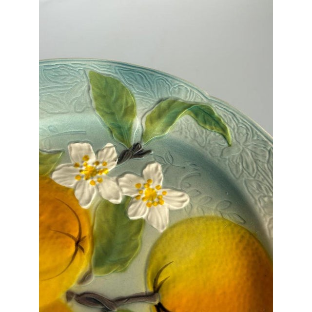 Majolica Plates, France, 20th Century, Set of 2 For Sale - Image 10 of 15