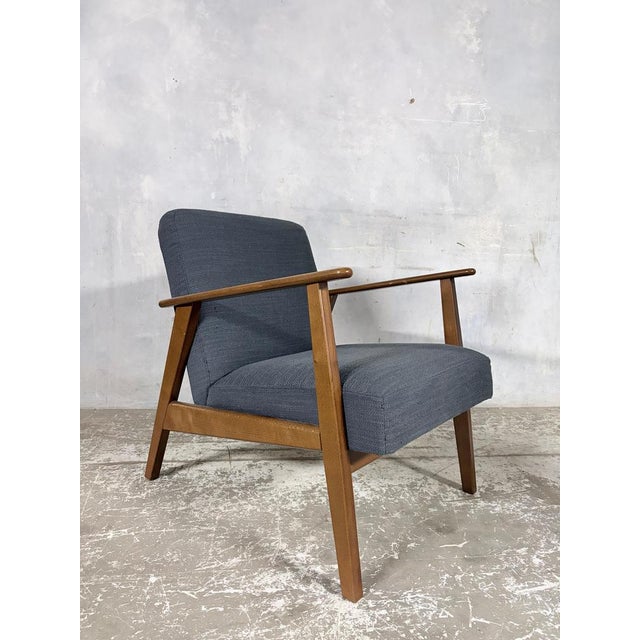 Gold Vintage Teak Lounge Chair from Ikea, 1990s For Sale - Image 8 of 10