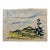 Henry Emil Salloch Original Watercolor on Paper Mountainous Landscape Scene, 1936. For Sale