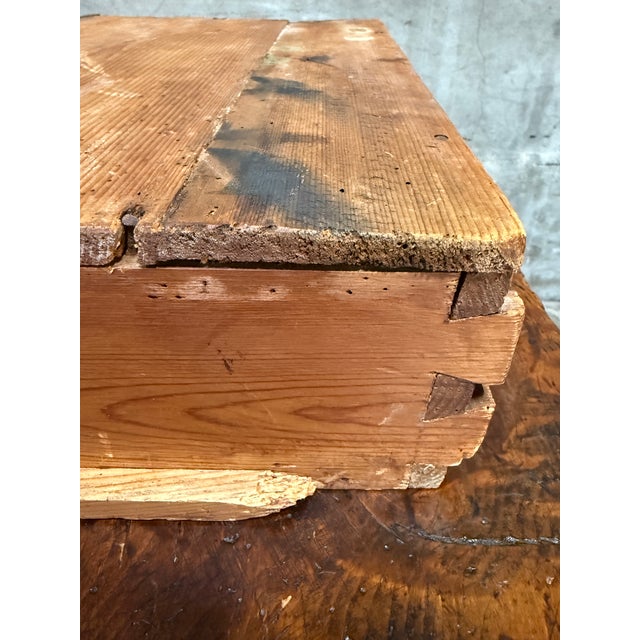 17th/18th C Italian Tuscan Walnut Trestle Table Drawer Primitive Antique For Sale - Image 11 of 16