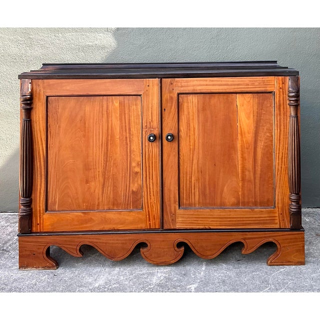 Late 20th Century Vintage Double Door Column Sideboard For Sale - Image 5 of 12