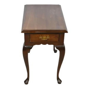 Stickley Mahogany Queen Anne Style End Table Williamsburg Style