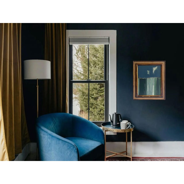 “River Moss" Abstract Art in Antique Frame, Transitional Living Room Art by JTS For Sale In Minneapolis - Image 6 of 11