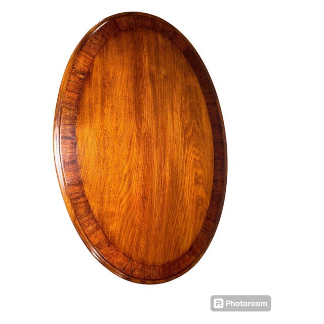 Mahogany & Cross-banded Tripod table For Sale - Image 4 of 11