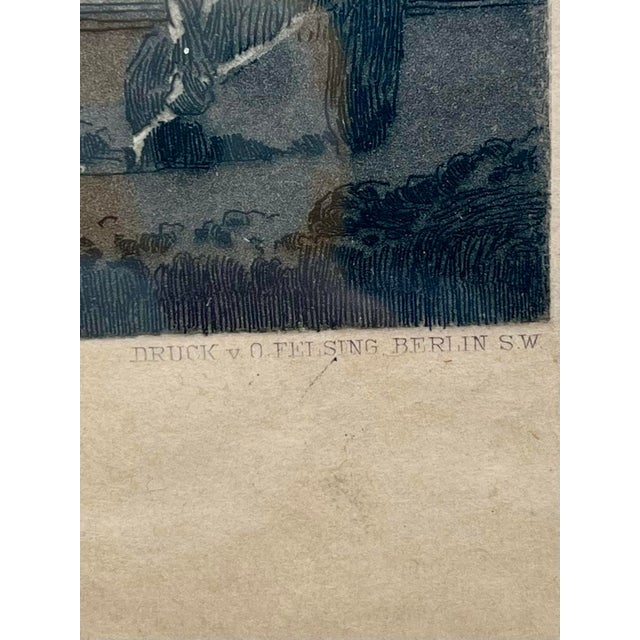 Max Klinger “Arme Familie” (The Poor Family), 1889, Original Etching, Plate Ix, Vom Tode I, German Symbolist Art, Framed For Sale - Image 4 of 4