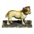 English Bulldog Figurine Antique Cold Painted Metal Dog Rug Statue Sculpture For Sale