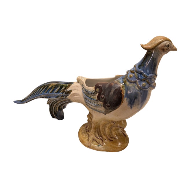 Vintage Ceramic Pheasant Planter For Sale - Image 4 of 8