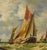 Albert Hess, Sailboats on a Rough Sea, 1950s, Canvas For Sale - Image 9 of 18