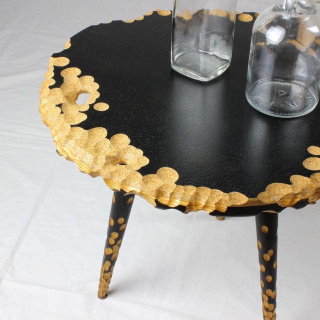 Not Yet Made - Made To Order Moon Side Table - Sculptural Reclaimed Wood Side Table by Gabor Gobi For Sale - Image 5 of 10