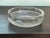 Vintage Mid-Century Modern Heavy Pressed Crystal Ashtray With Diagonal Ribbed Swirl Pattern, Marked by Mosser Glass (Usa) For Sale - Image 4 of 4