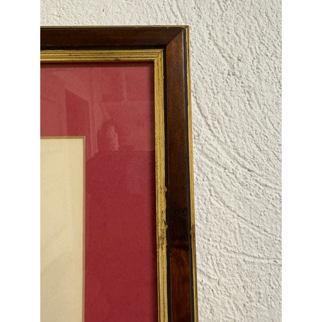 Mid-Century Vintage Framed Equestrian Print For Sale - Image 4 of 8