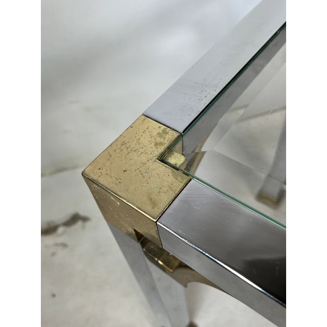 Vintage Mastercraft Style Chrome End Table For Sale In New York - Image 6 of 13