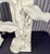 1990s Hand Carved Wood Banana Plant Lamps Finished in White Plaster - A Pair For Sale - Image 4 of 14