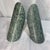 Contemporary Minimalist Vintage Green Marble Bookends - Pair For Sale - Image 3 of 4