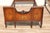 Early 20th Century Pair of Louis XV Style Hand-Painted Twin Bed Frames With Floral Marquetry For Sale In Los Angeles - Image 6 of 18
