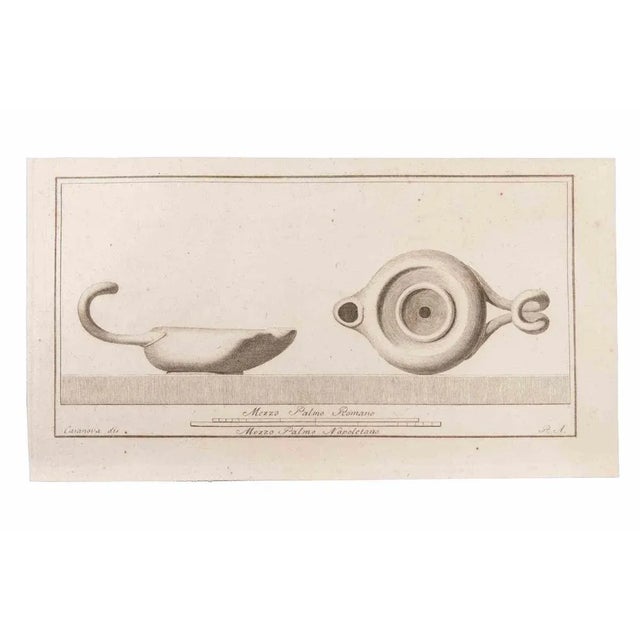 Oil lamp is an etching realized by giovanni battista casanova (1735-1810). The etching belongs to the print suite...