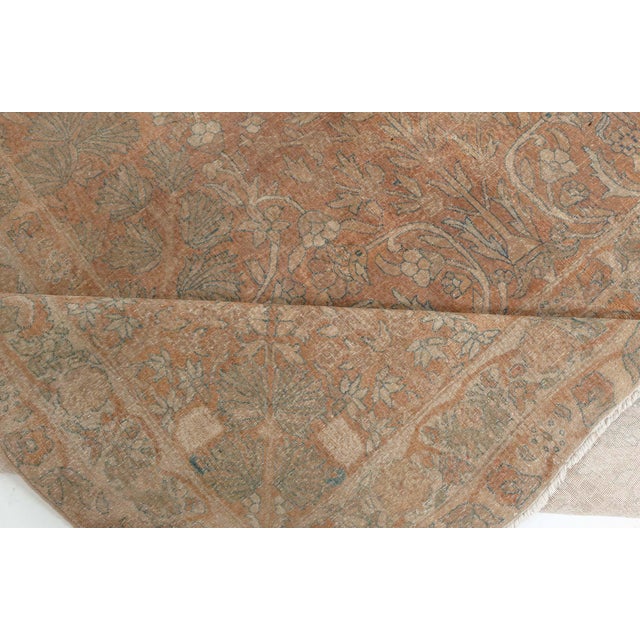 1920s Fine 1920s Indian Brown Handmade Wool Rug For Sale - Image 5 of 11