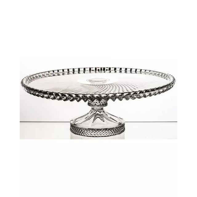 Early 21st Century Linea Crystal Cake Stand from Huta Julia For Sale - Image 5 of 7
