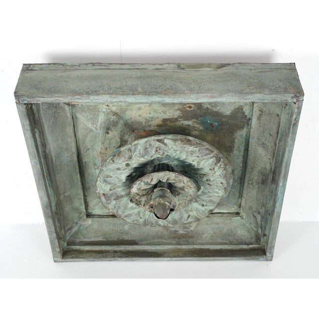 Early 20th Century Copper Architectural Rosette Element For Sale - Image 10 of 16