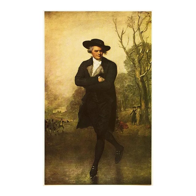 1956 After Gilbert Stuart "The Skater", Vintage Full-Color Print For Sale