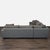 Rene Cazares Rene Cazares Salvatore Modern Gray Fabric Sectional Sofa With Cushions For Sale - Image 4 of 9