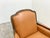 Leather Bergere Style Chair With Ottoman For Sale - Image 4 of 9