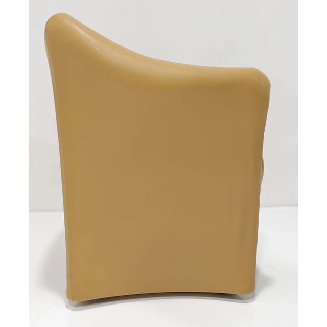 Mario Bellini Tentazione Armchair in Maharam Leather, Attributed - Set of 4 For Sale In Dallas - Image 6 of 10