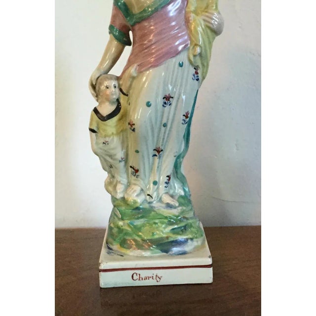 Early 19th Century English George III Staffordshire Pearlware Figure of Charity For Sale In New York - Image 6 of 11