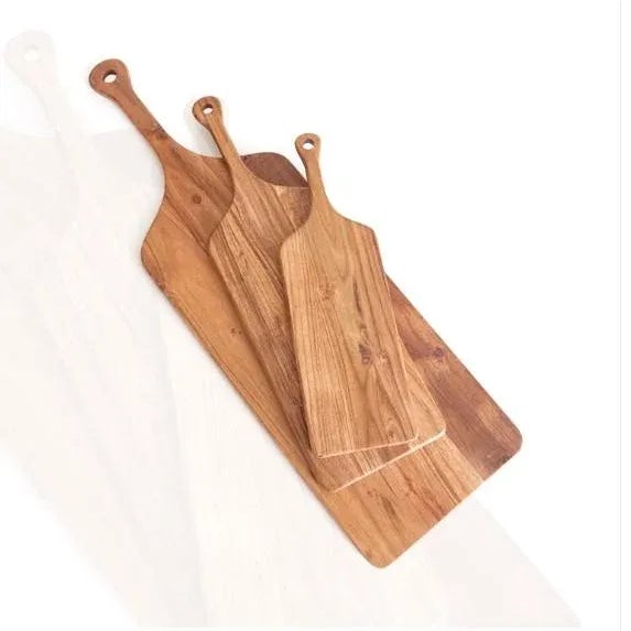 Contemporary Carmella Acacia Wood Serving Boards, Set Of 3 For Sale - Image 3 of 3