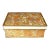 1960's Gilded Italian Floral Porcelain Trinket Box For Sale