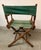 Campaign Vintage Director's Chair Made in Maine Circa 1940 For Sale - Image 3 of 8
