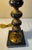 Metal Hollywood Regency Stacked Black Marble Antique Gold Acanthus Table Lamp For Sale - Image 7 of 12