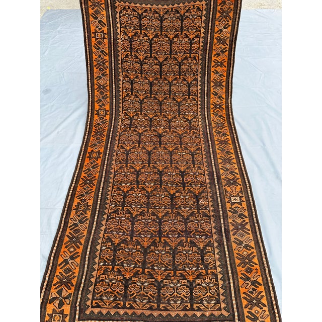 Vintage Adraskan Baluch Rug, Hand-Knotted Wool, Tribal, 4x8, Rust & Brown For Sale - Image 10 of 10